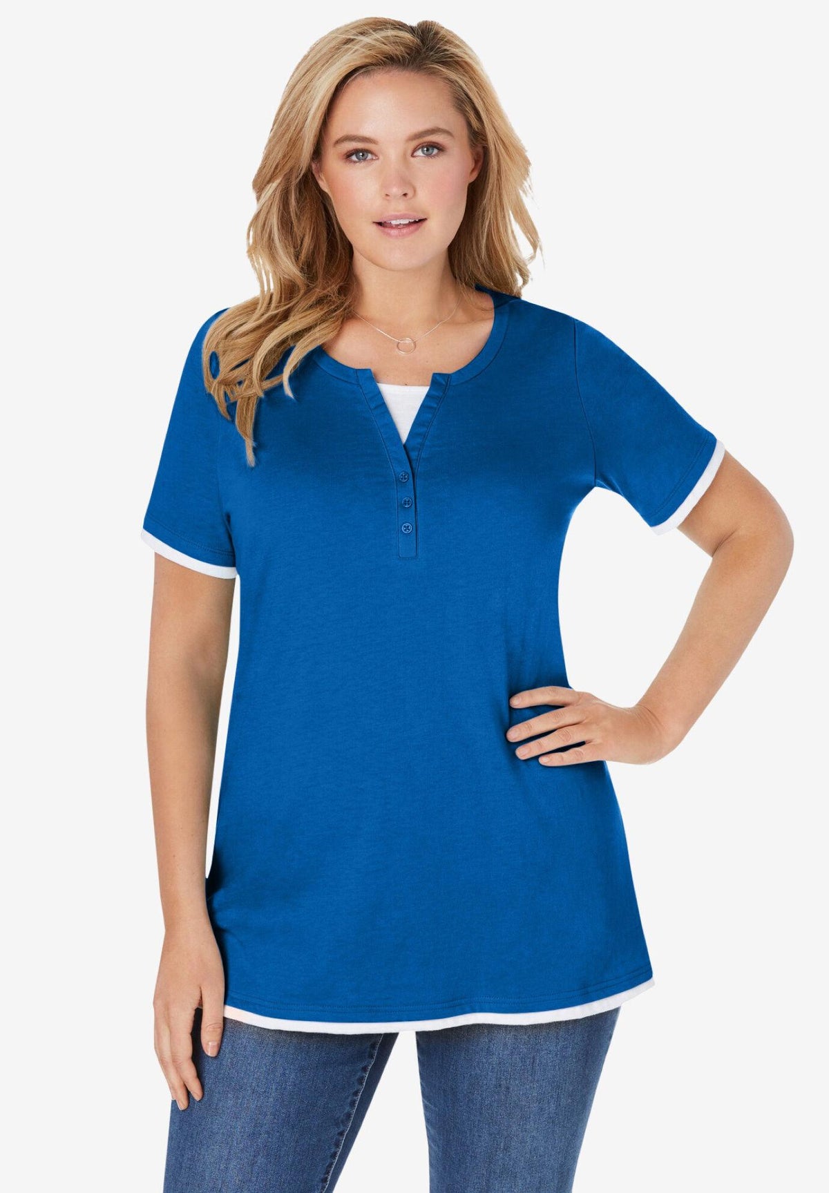 layered-look tee