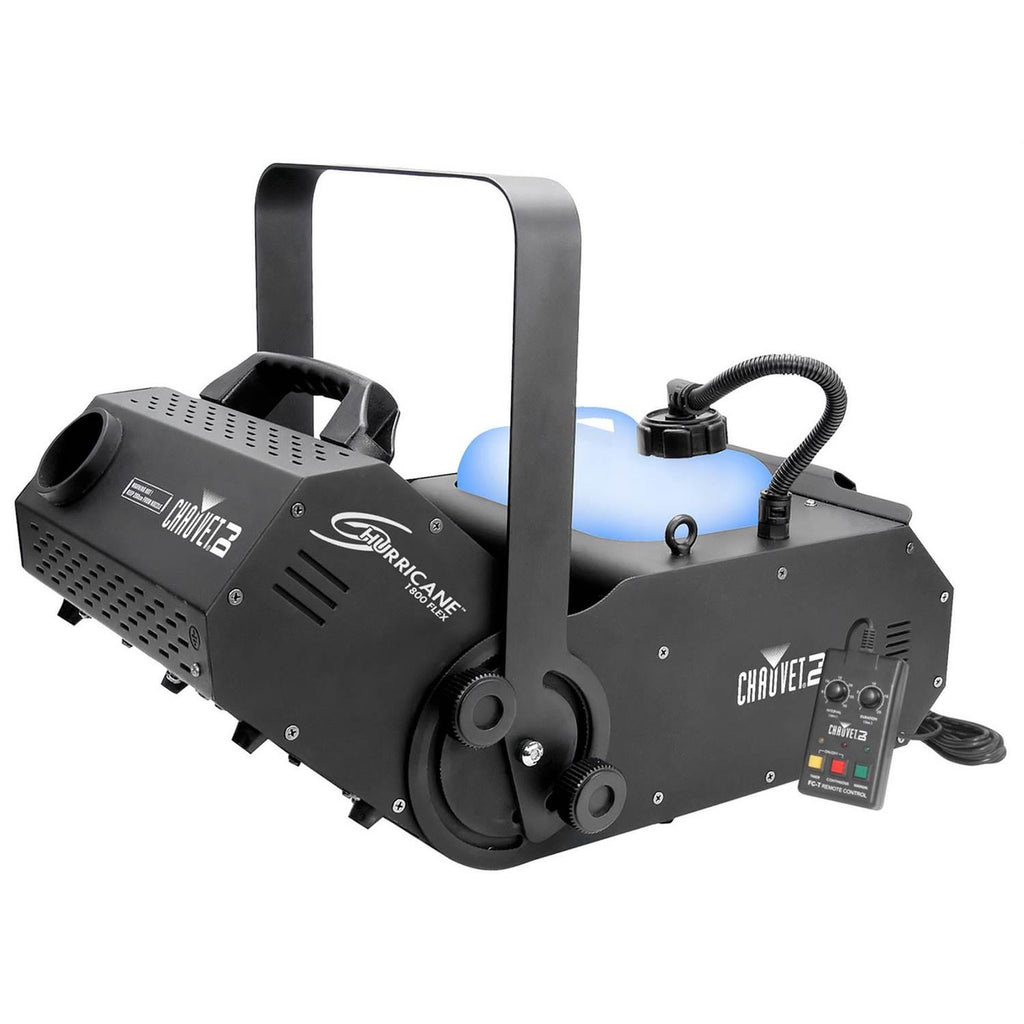 Chauvet H1800FLEX Hurricane Fog/Smoke Pro Machine + Fog Juice Fluid (2 Gallons)