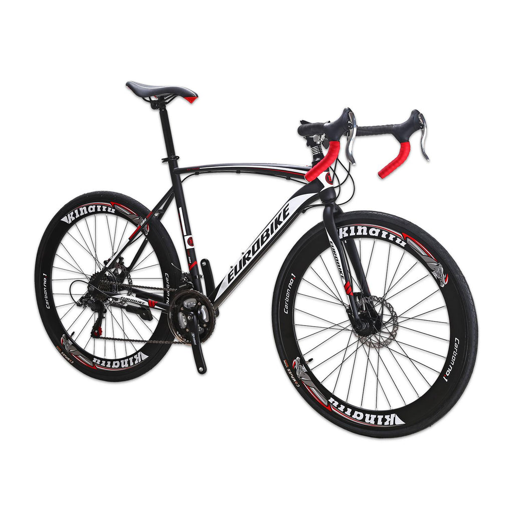 Eurobike XC550 Road Bike for Mens 54cm Frame Bicycle 700C Wheels 21 Speed Dual Disc Brake Urban Commuter Bikes