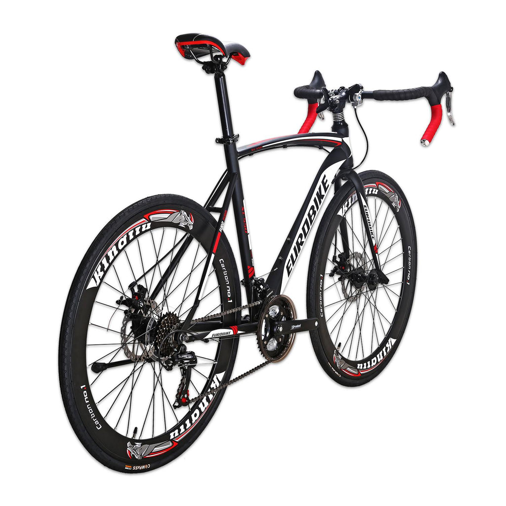 Eurobike XC550 Road Bike for Mens 54cm Frame Bicycle 700C Wheels 21 Speed Dual Disc Brake Urban Commuter Bikes