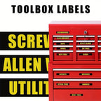Organize Your Toolbox in Style: 36pcs/set Tool Box Label Decal Sticker Set