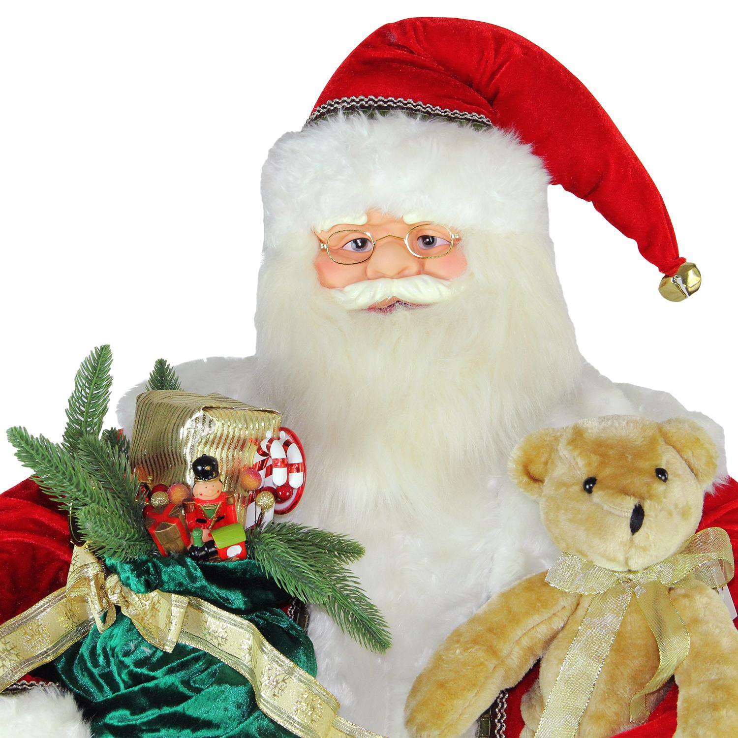 Northlight 5 ft. Deluxe Traditional Musical Dancing Santa Claus