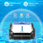 ausono cordless robotic automatic pool cleaner can cleaning wall for inground pool