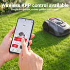 Robotic Lawn Mower S7 with App Control, No Boundary Wire, Auto-Charging, Robot Lawn Mower with Obstacle Avoidance and Brushless Motor for Lawns Up to 1/4 Acre, 7.1" Cutting Width