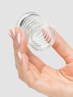 Doc Johnson TitanMen Stretch-to-Fit Cock Ring Cage, Clear