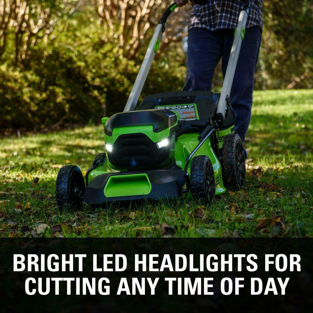 PRO 21 in. 60-Volt Battery Cordless Push Lawn Mower 5.0 Ah Battery Charger