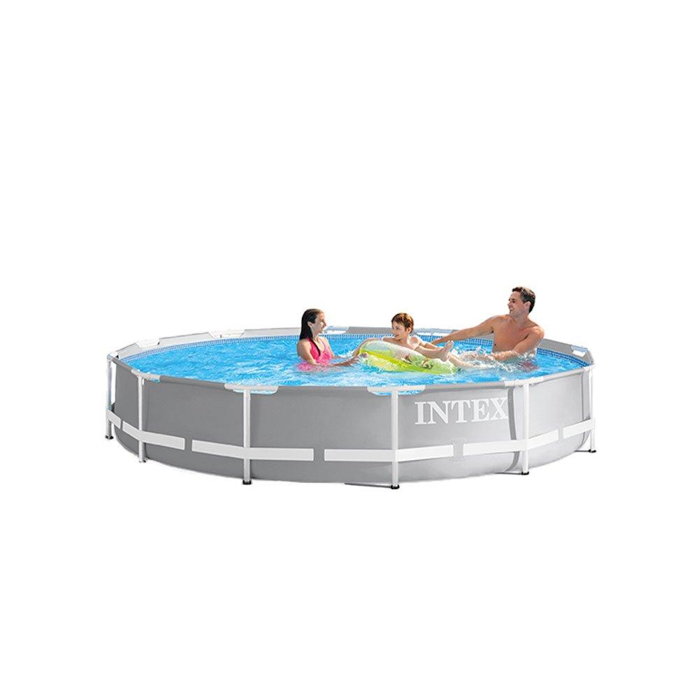 intex 12 foot x 30 inches pool with intex 530 gph pool cartridge filter pump