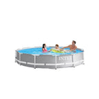 intex 12 foot x 30 inches pool with intex 530 gph pool cartridge filter pump