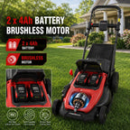 20" Self Propelled Cordless Lawn Mower,40V 2x4.0 Ah Battery Lawn Mower with Dual Battery Slots &amp; Steel Deck, 3-in-1 Walk-Behind Mower (Bagging/Mulching), Space Saving Foldable