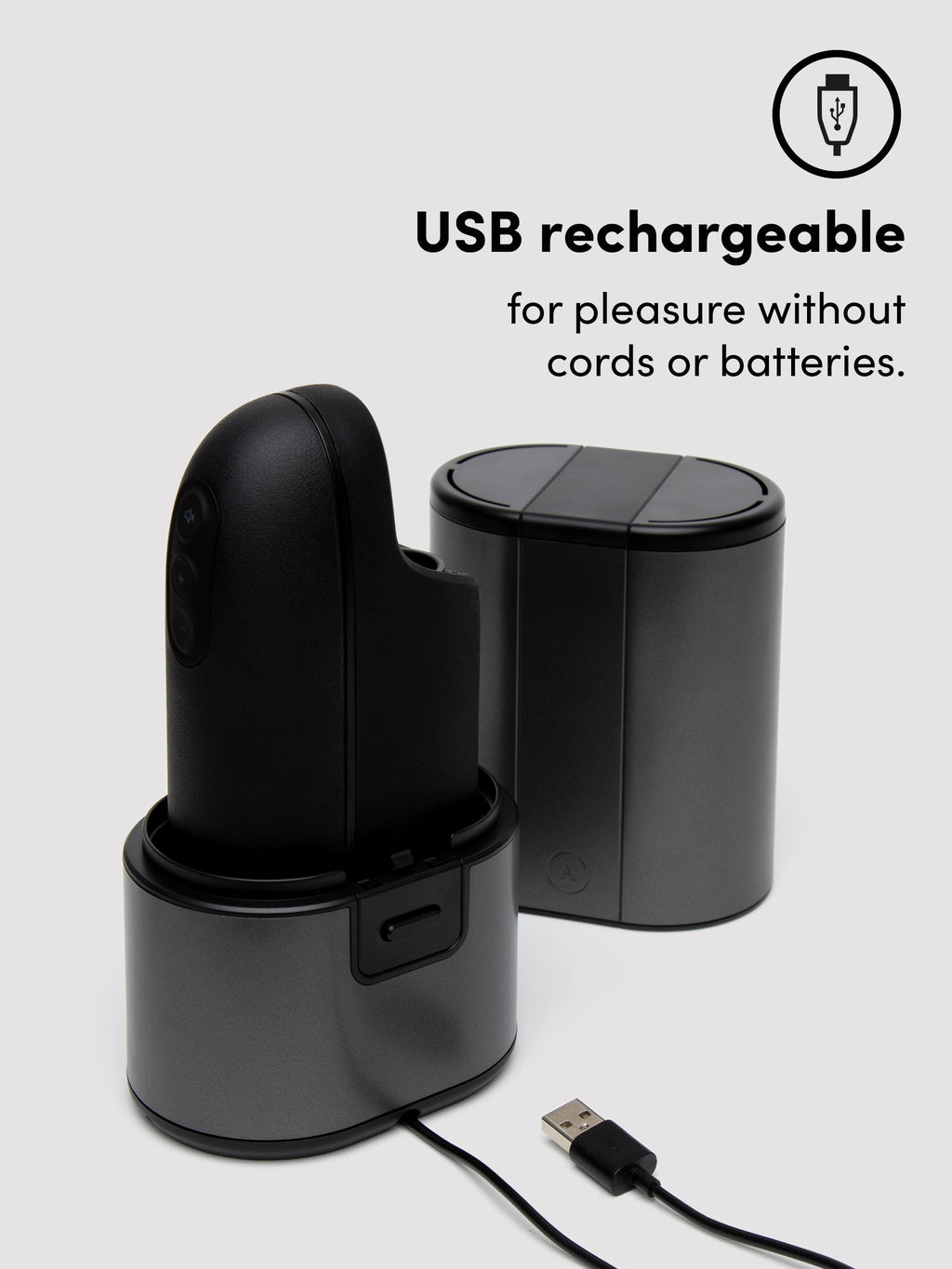 Arcwave Ion Pleasure Air Smart Silence Male Masturbator, Black