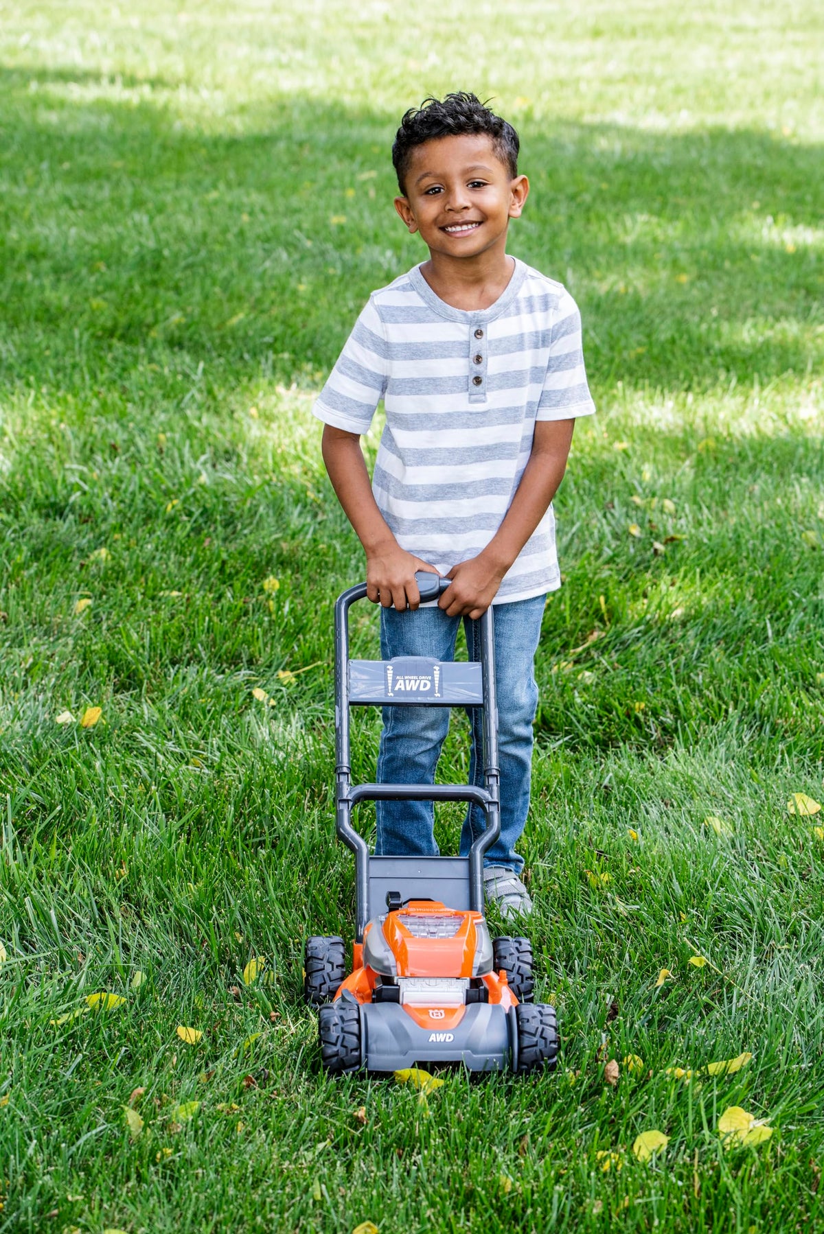 589289602 Toddler Toy Lawn Mower with Realistic Sounds and Light-Up Engine for Ages 2 and Up