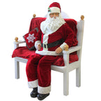 Northlight 6' Christmas Standing or Sitting Plush Santa Clause Figure