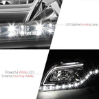 Projector Headlight White DRL Amber LED Signal for 05-08 Audi S4/A4 B7 06 07