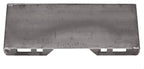 hecasa 1/2" new unpainted steel quick tach attachment skid steer mount plate loader bobcat kubota