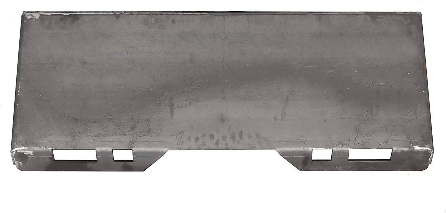 hecasa 1/2" new unpainted steel quick tach attachment skid steer mount plate loader bobcat kubota