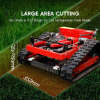 Remote Control Lawn Mower, Adjustable Cutting Height, Automatic Track Lawn Mower for 45° Slope, All-Terrain for Steep Slopes Tall Grass LarLawns