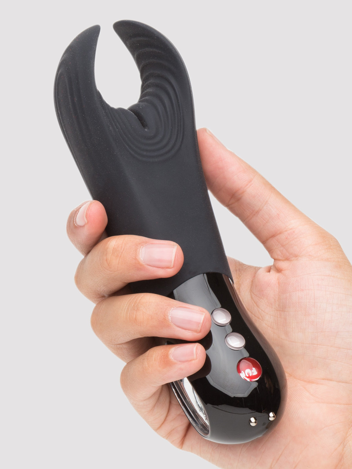 Fun Factory Manta Black Rechargeable Vibrating Male Stroker , Black