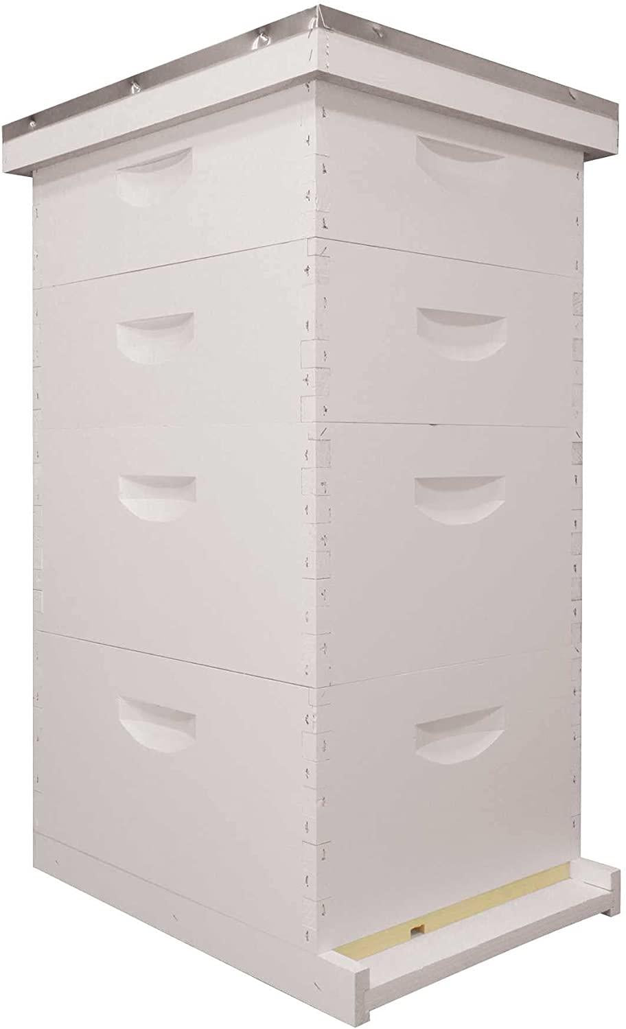 mann lake beehive kit, completely assembled kit, painted, with frames and foundation, ready to use,10 frame kit, 2 deep bee boxes, 2 medium supers, made in the usa