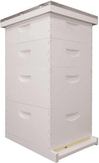 mann lake beehive kit, completely assembled kit, painted, with frames and foundation, ready to use,10 frame kit, 2 deep bee boxes, 2 medium supers, made in the usa