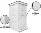 mann lake beehive kit, completely assembled kit, painted, with frames and foundation, ready to use,10 frame kit, 2 deep bee boxes, 2 medium supers, made in the usa