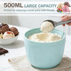 Mini ice Cream Maker, Single Serve Ice Cream Maker,One-Touch Dessert Maker, Single Serving of Gelato, Frozen Yogurt, Compact Electric Makers for Kitchen, Just 15 Minutes11