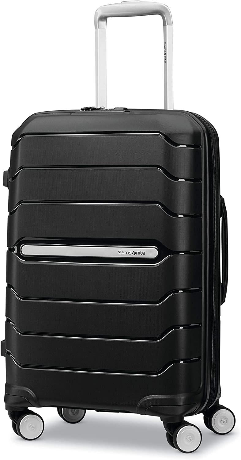 form Hardside Expandable with Double Spinner Wheels, Black, Carry-On 21-Inch