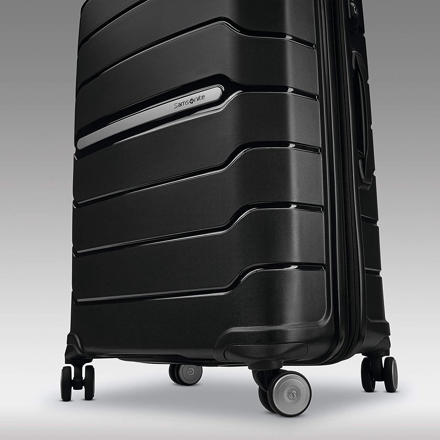 form Hardside Expandable with Double Spinner Wheels, Black, Carry-On 21-Inch