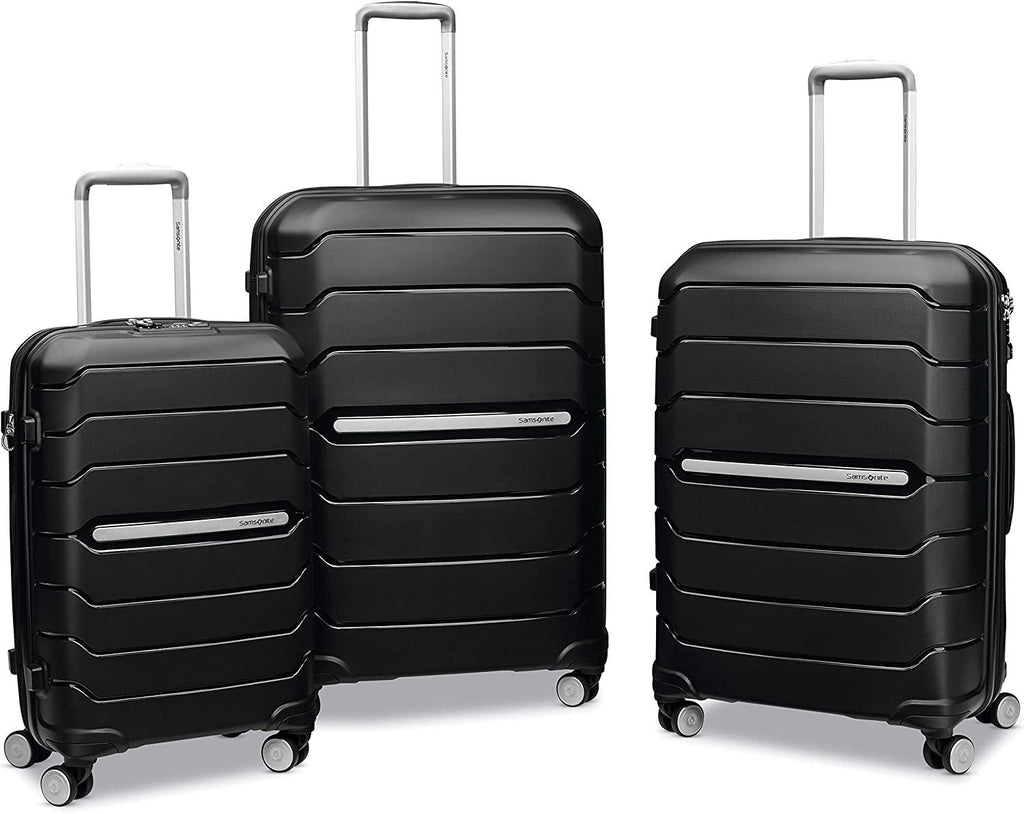 form Hardside Expandable with Double Spinner Wheels, Black, Carry-On 21-Inch