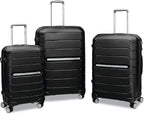 form Hardside Expandable with Double Spinner Wheels, Black, Carry-On 21-Inch