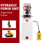 Single Acting 6 Quart 12V Hydraulic Pump for Truck Winches RVs Tow Booms & More