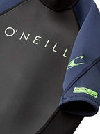 ONeill Wetsuits Youth Reactor-2 2mm Back Zip Short Sleeve Spring Wetsuit, Black/Slate, 14