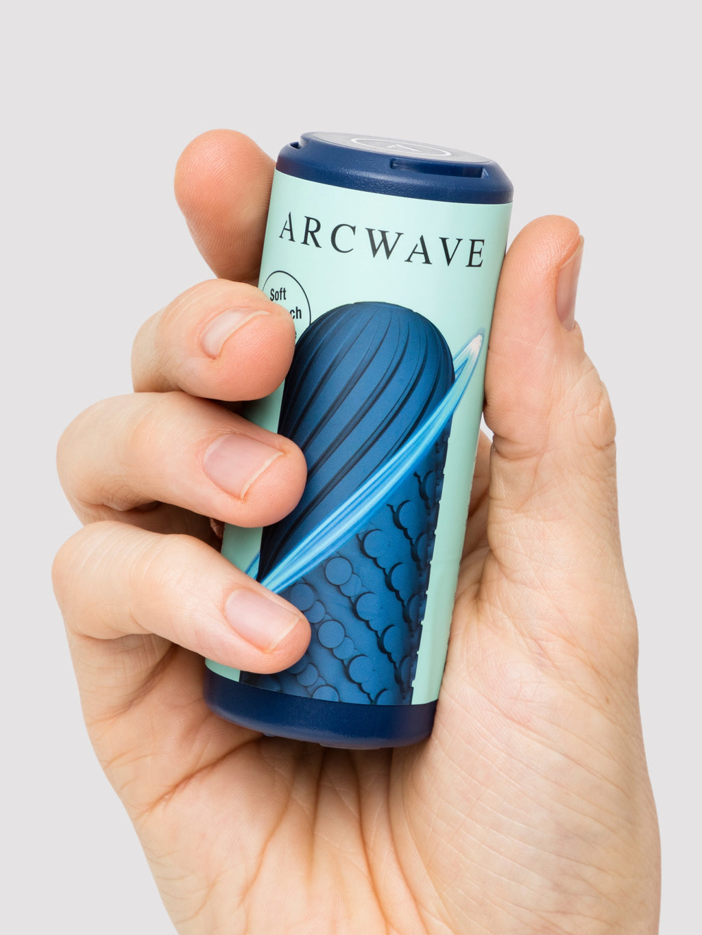 Arcwave Ghost Silicone Reusable Reversible Textured Male Stroker, Blue | Blue