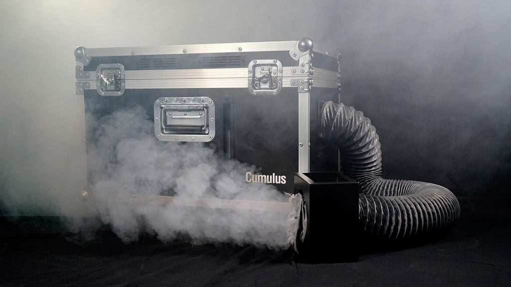 Chauvet DJ CUMULUS Fog Machine DMX Fogger+Case+Fluid+(4) 48" Black Light Strips