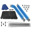 Trampoline Enclosure Set with Top Ring Enclosure System, to fit 15 ft. Round Frames, for 5 W-Shaped Legs