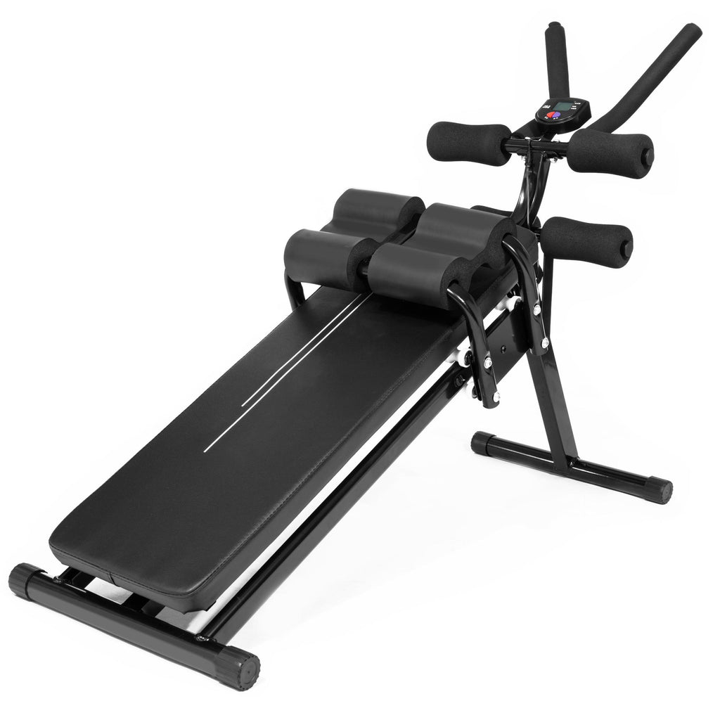 Workout Sit Up Bench, Abdominal Fitness Incline Decline Slant Crunch Board, Folding Weight Bench Adjustable Sit-up Board Fitness Slant Bench for Home Gym AB Abdominal Core Strength Weight Training