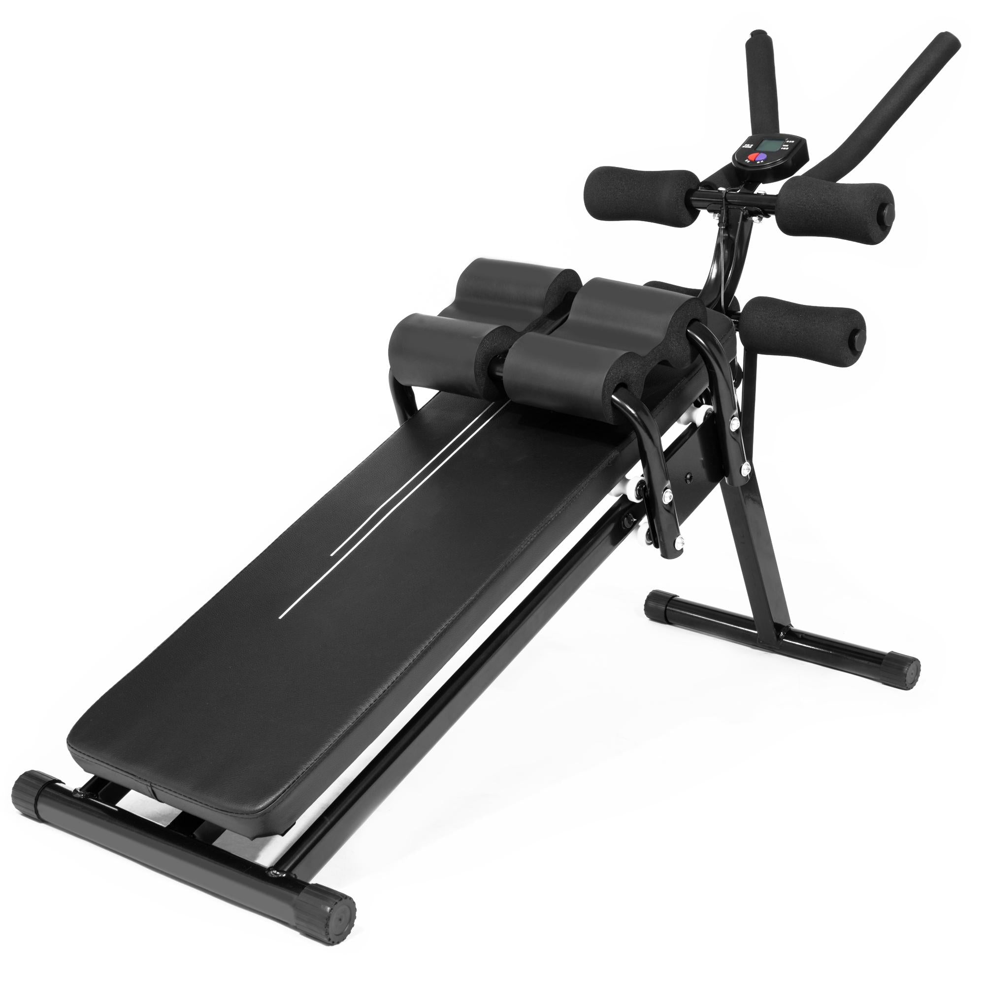 Workout Sit Up Bench, Abdominal Fitness Incline Decline Slant Crunch Board, Folding Weight Bench Adjustable Sit-up Board Fitness Slant Bench for Home Gym AB Abdominal Core Strength Weight Training