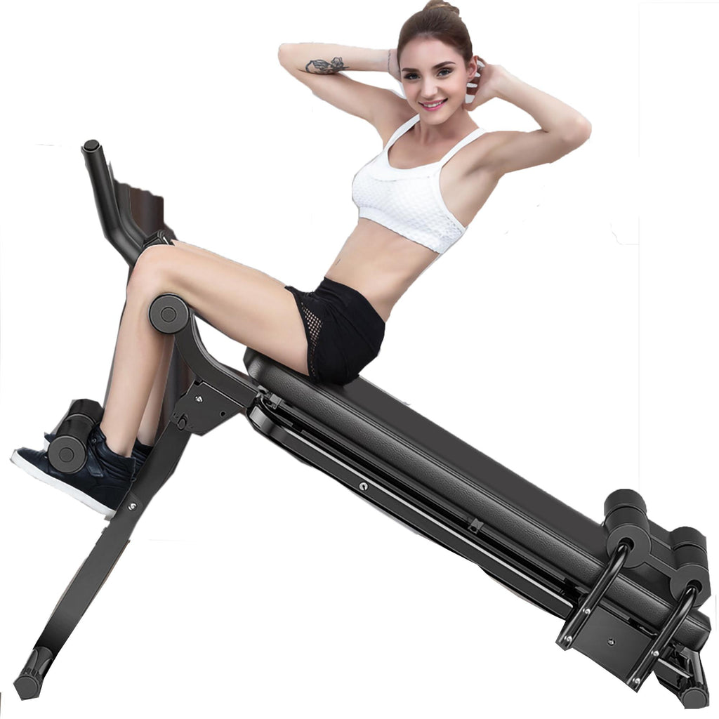 Workout Sit Up Bench, Abdominal Fitness Incline Decline Slant Crunch Board, Folding Weight Bench Adjustable Sit-up Board Fitness Slant Bench for Home Gym AB Abdominal Core Strength Weight Training