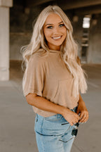 ribbed hoodie top