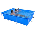 JLeisure Avenli 17773 10 x 6.5 x 2 Feet Outdoor Backyard Above Ground Rectangular Steel Frame Swimming Pool with Repair Kit, 2