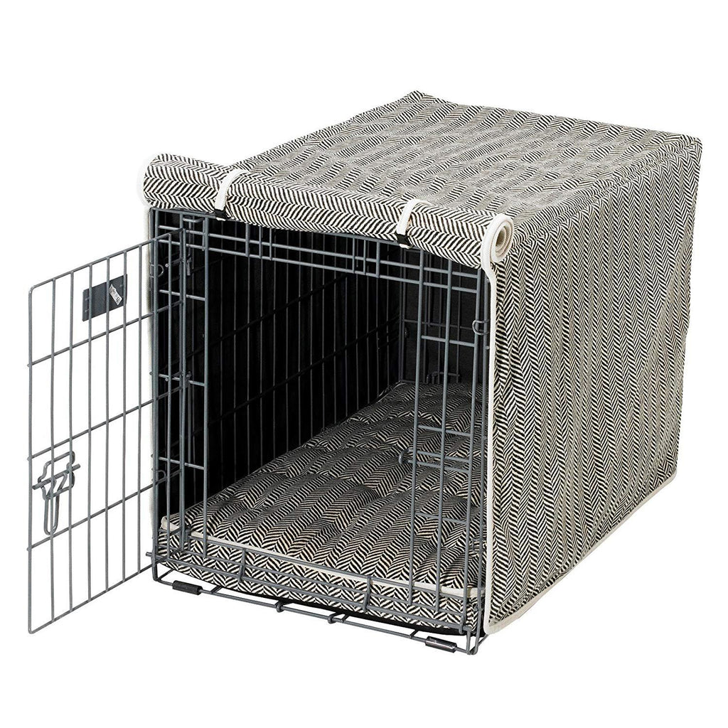 Bowsers Luxury Crate Cover, Medium, Herringbone