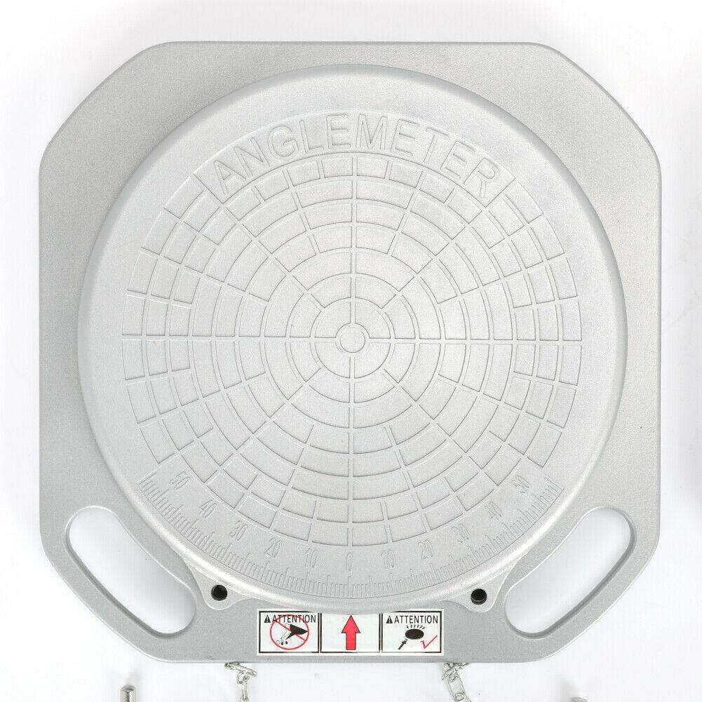 5 T Magnesium Alloy 2 Wheel Alignment Turn Plates Turntables w/Transition Blocks