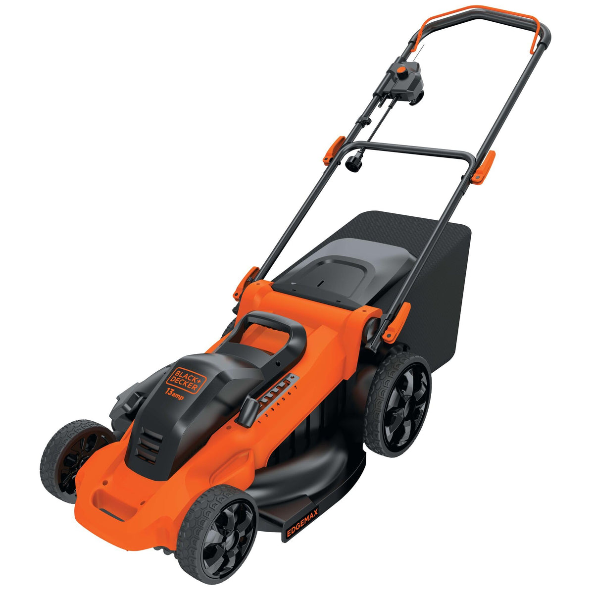 20-Inch Corded Electric Lawn Mower, Ultra Light Push Mower, 13-Amp High Output Motor, 3 in 1 Cutting Versatility, Tool Height Adjustment, 7-setting Cutting Height (MM2000)