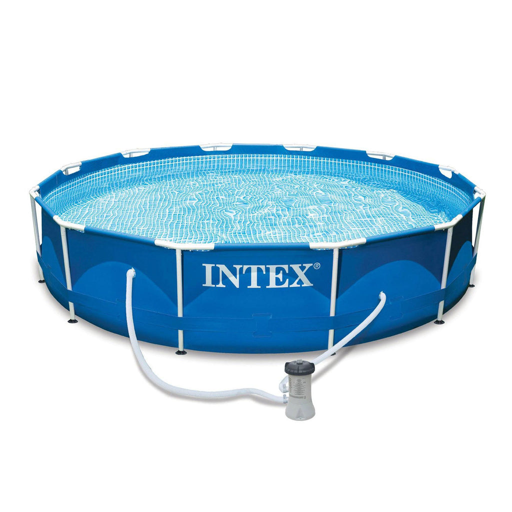 intex 12' x 30" swimming pool, cleaning kit, &amp; replacement filters (6 pack)