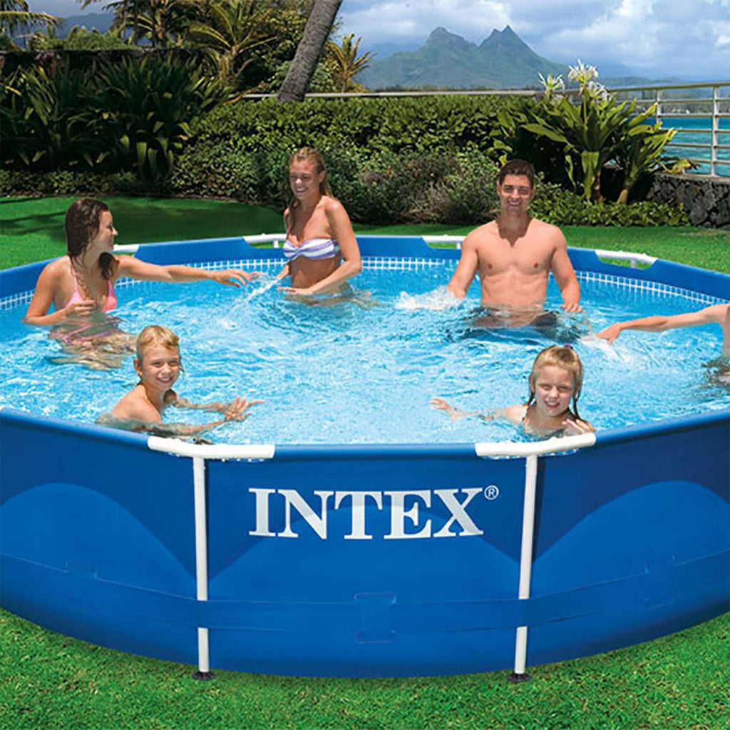 intex 12' x 30" swimming pool, cleaning kit, &amp; replacement filters (6 pack)