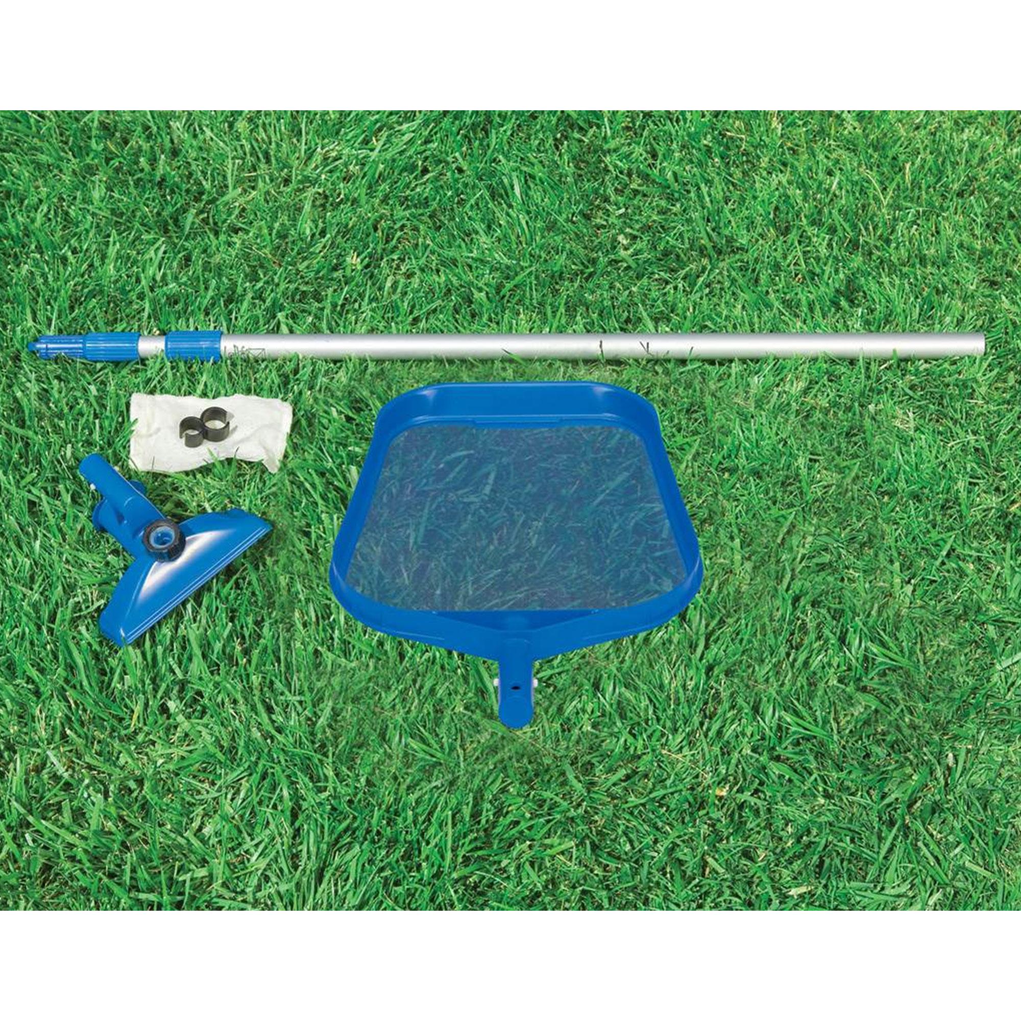 intex 12' x 30" swimming pool, cleaning kit, &amp; replacement filters (6 pack)