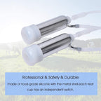 5l electric goat milking machine for sheep and cows vacuum pump milker, 2 in 1 goat cow milker machine with pulsator