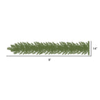 Vickerman 9' Champagne Artificial Christmas Garland, Clear Dura-lit Incandescent Mini Lights - Faux Fir Christmas Garland - Indoor Seasonal Home Decor