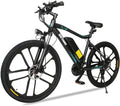 Gotrax Electric Bike 26" - 20MPH &amp; 50 Mile Ran- 350W Motor -  21-Speed Commuter Electric BMX Bicycles Travel E-Bikes (Black)