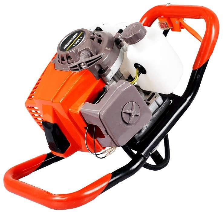 eco llc 63cc earth auger gas powered post hole digger with 3 heavy duty auger drill bits (4" 6" 8"),powered engine for fence garden dig hole | subcontract delivery
