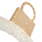 9ft Warm White-Cool White Glimmer Ornament Arch Holiday Yard Decoration